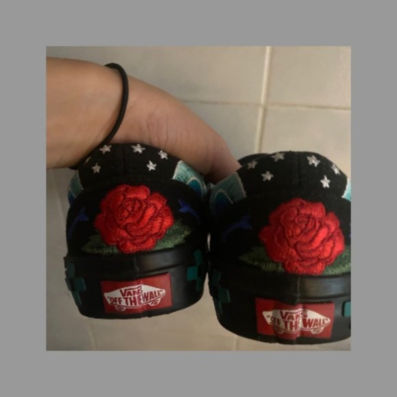 Vans Old School Rose Embroidery Marshmallow/Turtledove - Picture 2 of 2